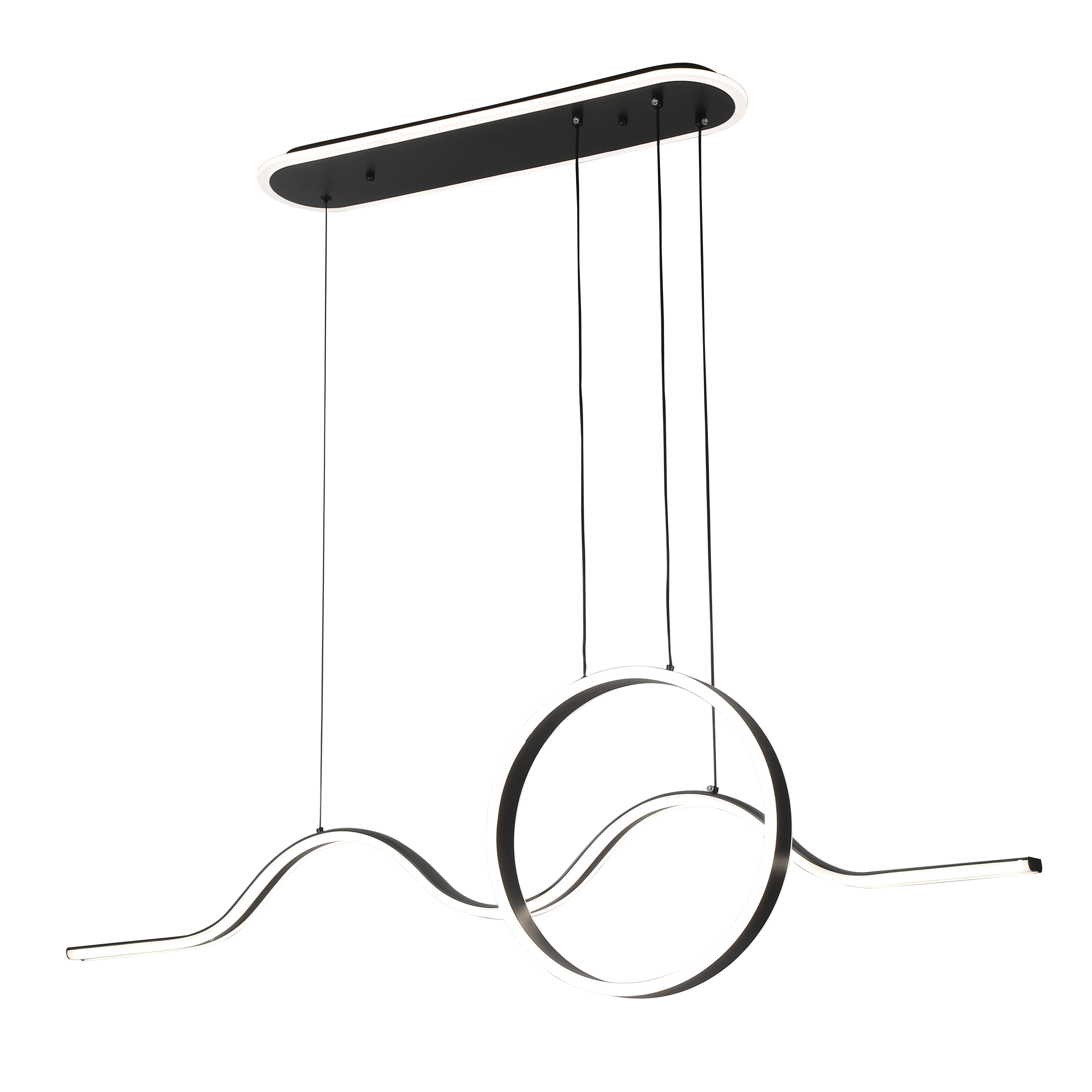 Lámpara moderna con LED integrado y mando a distancia