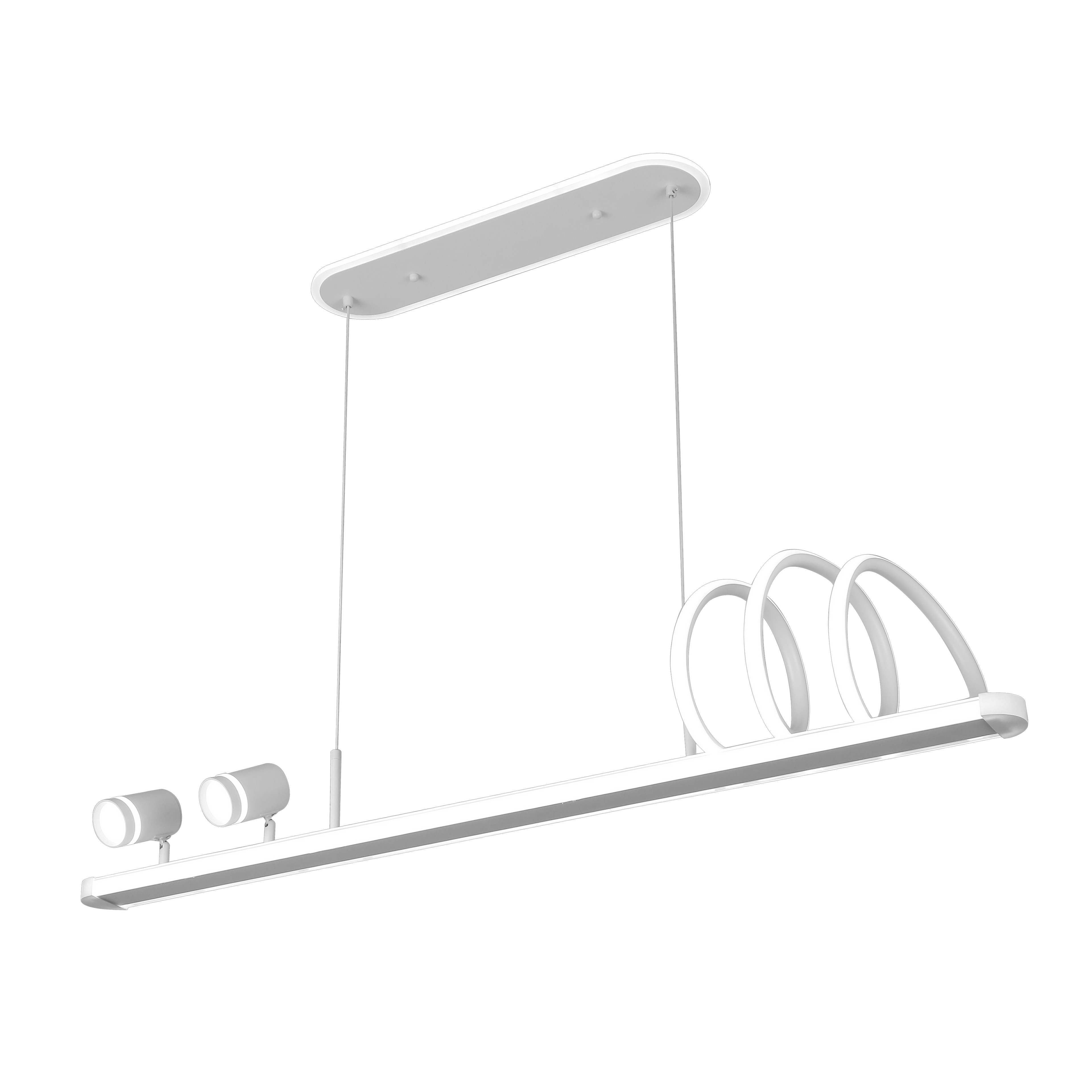 Lámpara colgante LED con mando a distancia y luz regulable