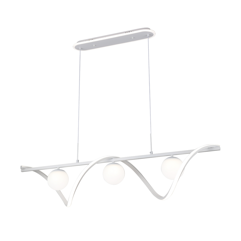 Lámpara colgante LED con luz ambiente integrada y 12590 lúmenes