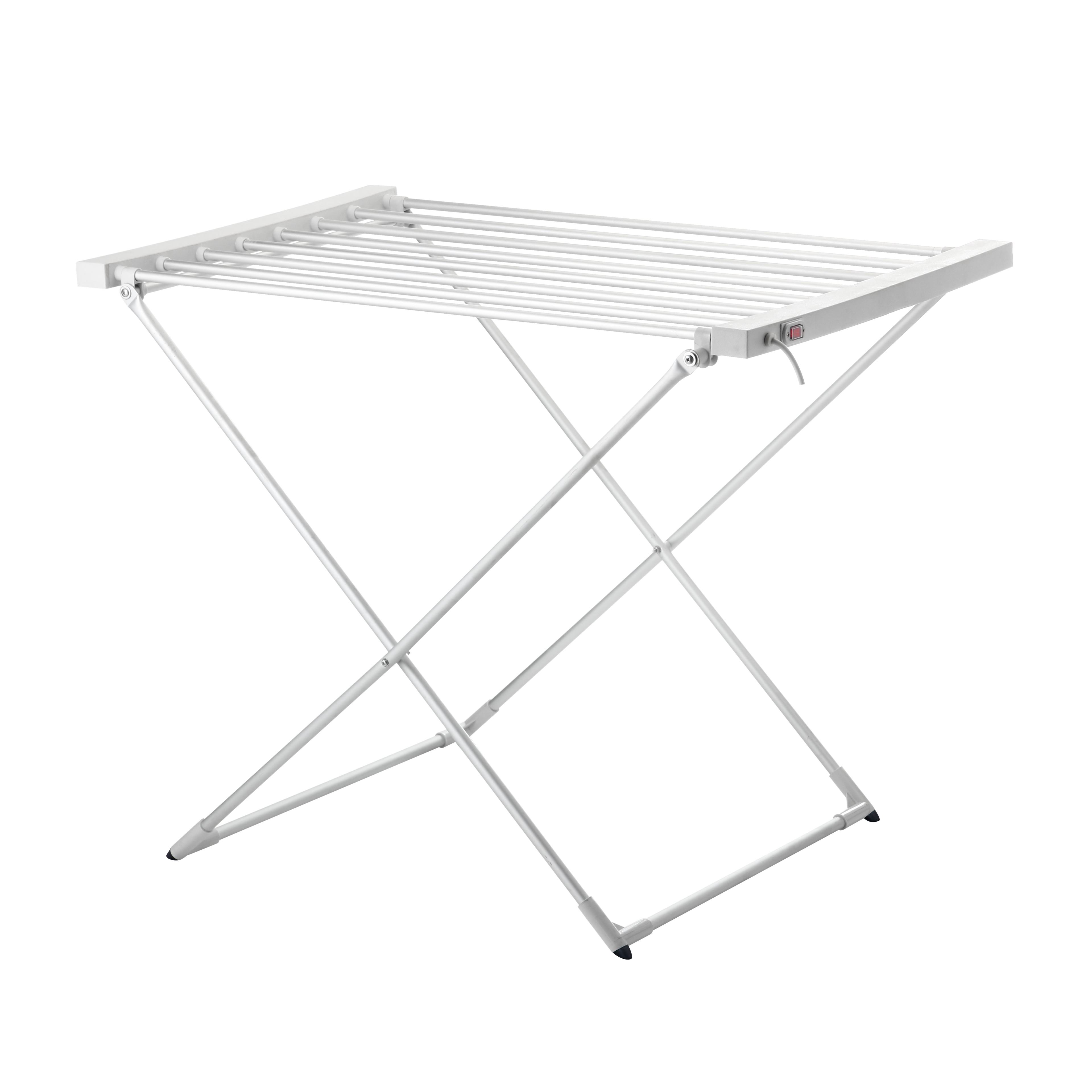 Tendedero eléctrico plegable con protección IP22 para interior