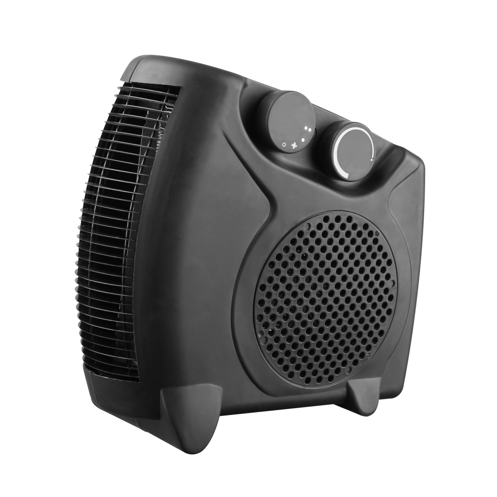 Termoventilador Grato fabricado en policarbonato color negro