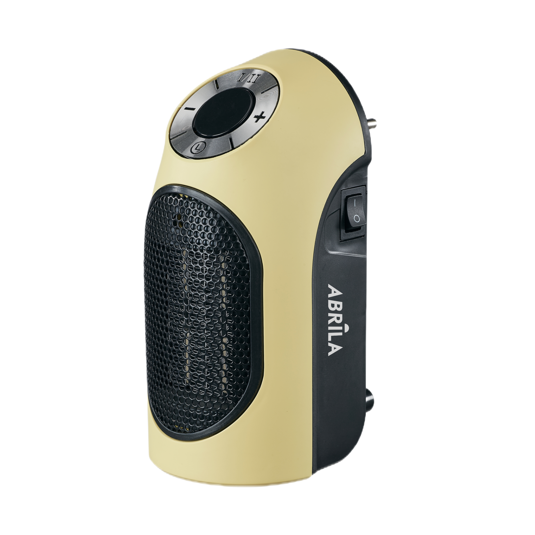 Termoventilador cerámico Golfo Fabrilamp / Abrila fabricado en ABS color amarillo y negro