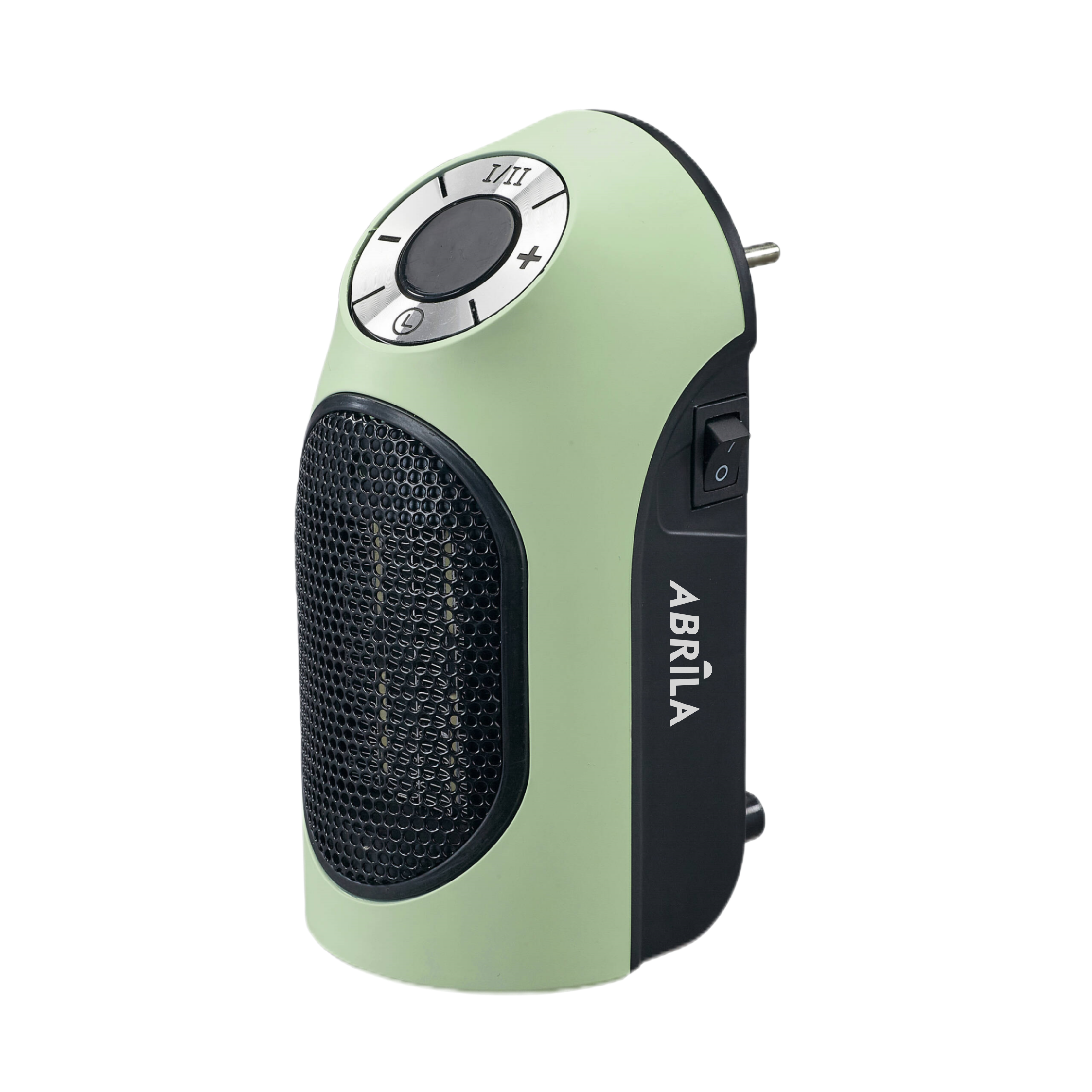 Termoventilador cerámico Golfo fabricado en ABS color verde y negro