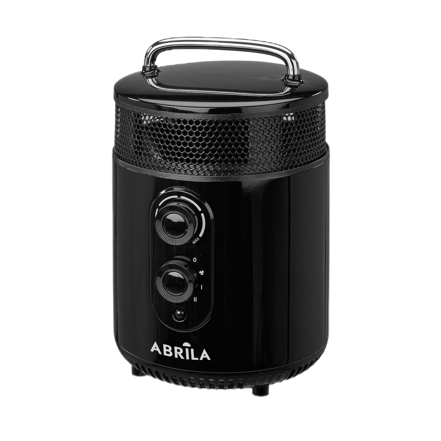 Termoventilador Isquia fabricado en ABS color Negro