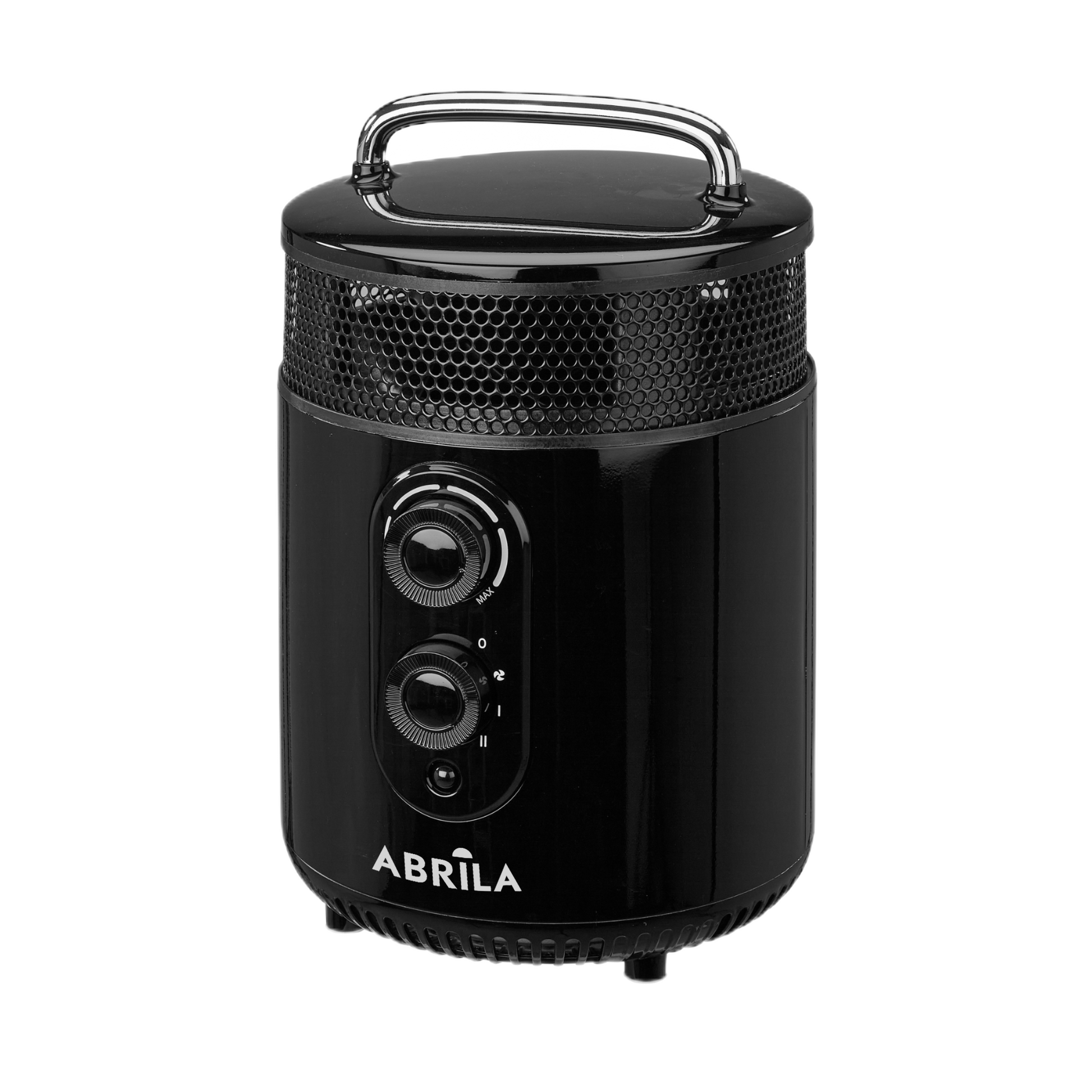 Termoventilador Isquia fabricado en ABS color Negro