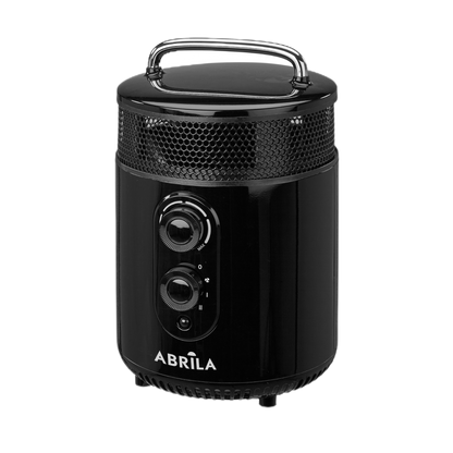 Termoventilador Isquia fabricado en ABS color Negro