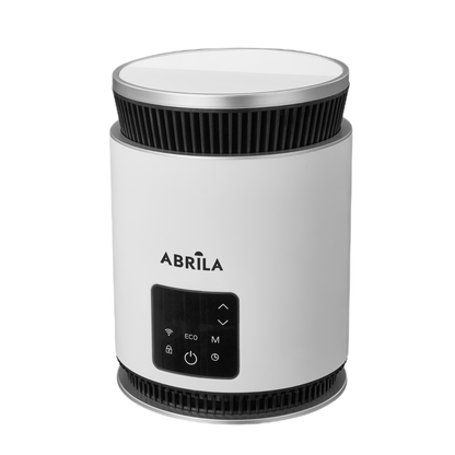 Termoventilador Atica fabricado en ABS color Blanco y Negro, ideal para calentar tu hogar