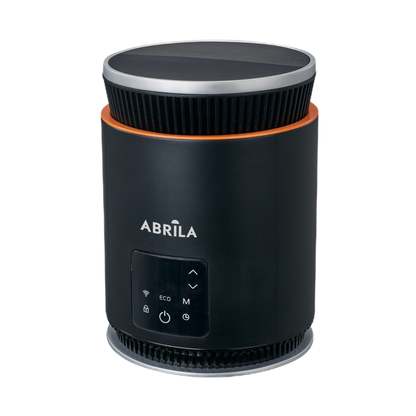 Termoventilador Atica fabricado en ABS color Negro con motor DC silencioso