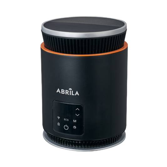 Termoventilador Atica fabricado en ABS color Negro con motor DC silencioso