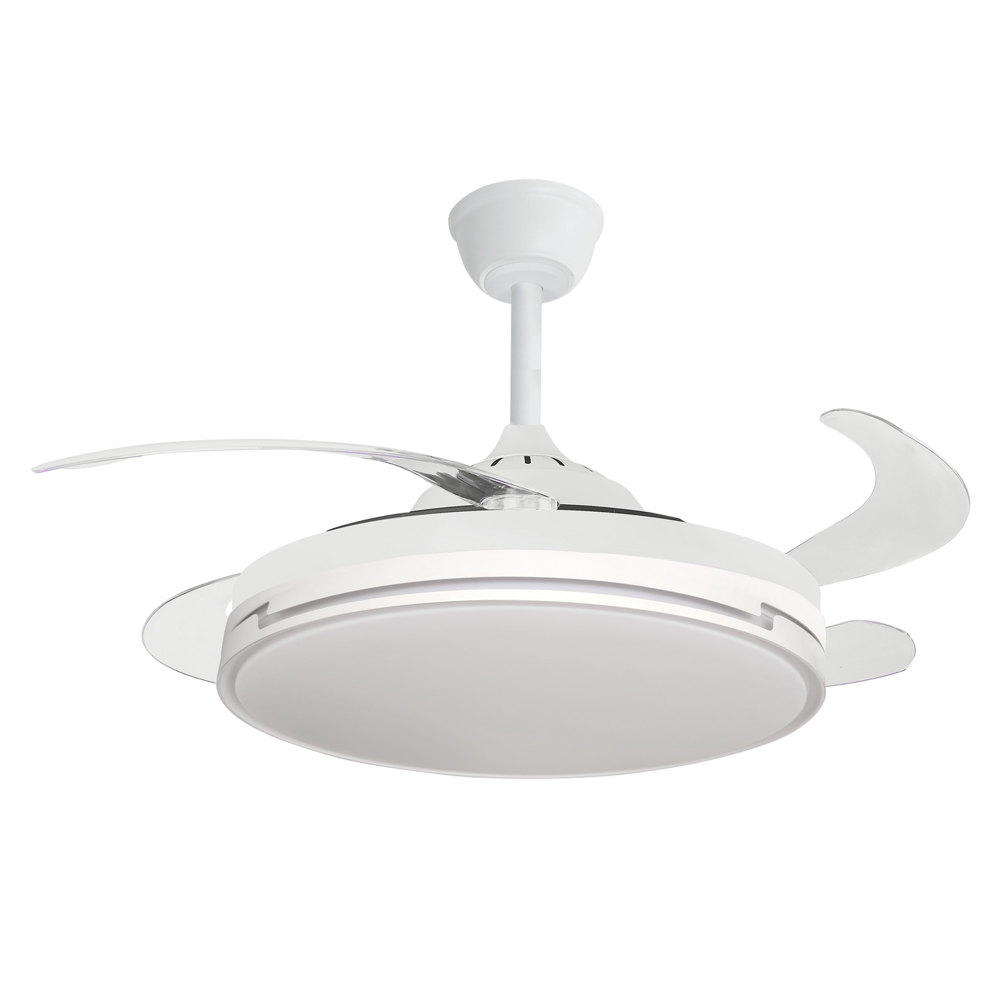 Elegante ventilador con aspas plegables ideal para interiores