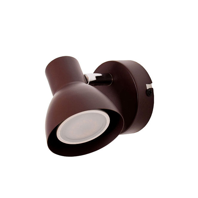 Aplique Linus fabricado en hierro color óxido, diseño elegante para interiores.