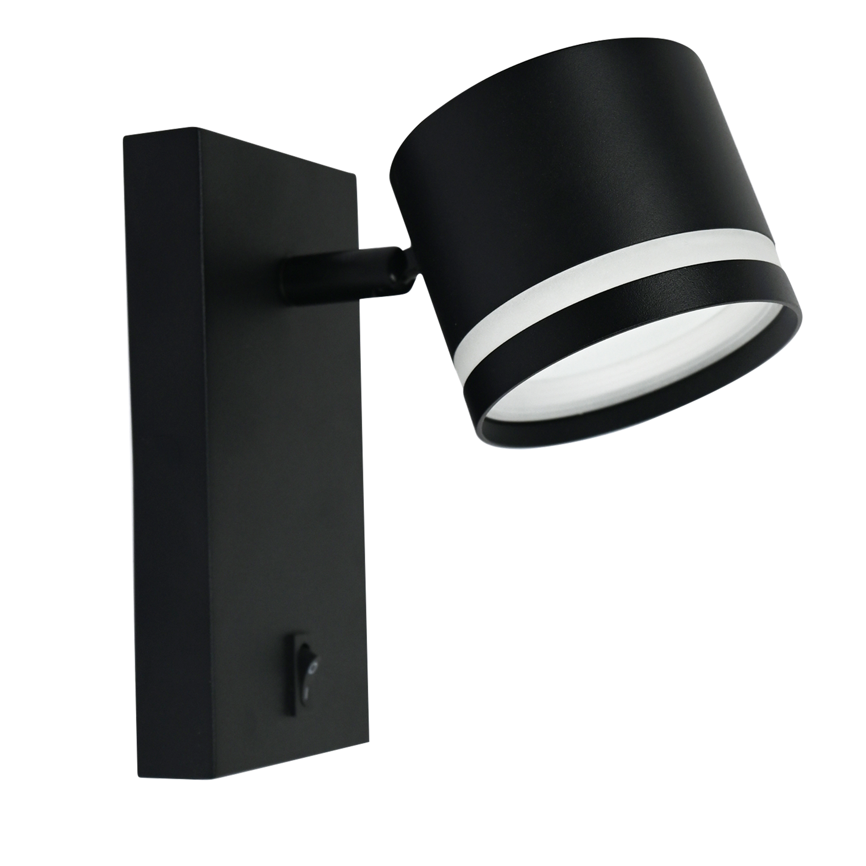 Aplique Ortiga fabricado en metal negro con luz LED 4000K