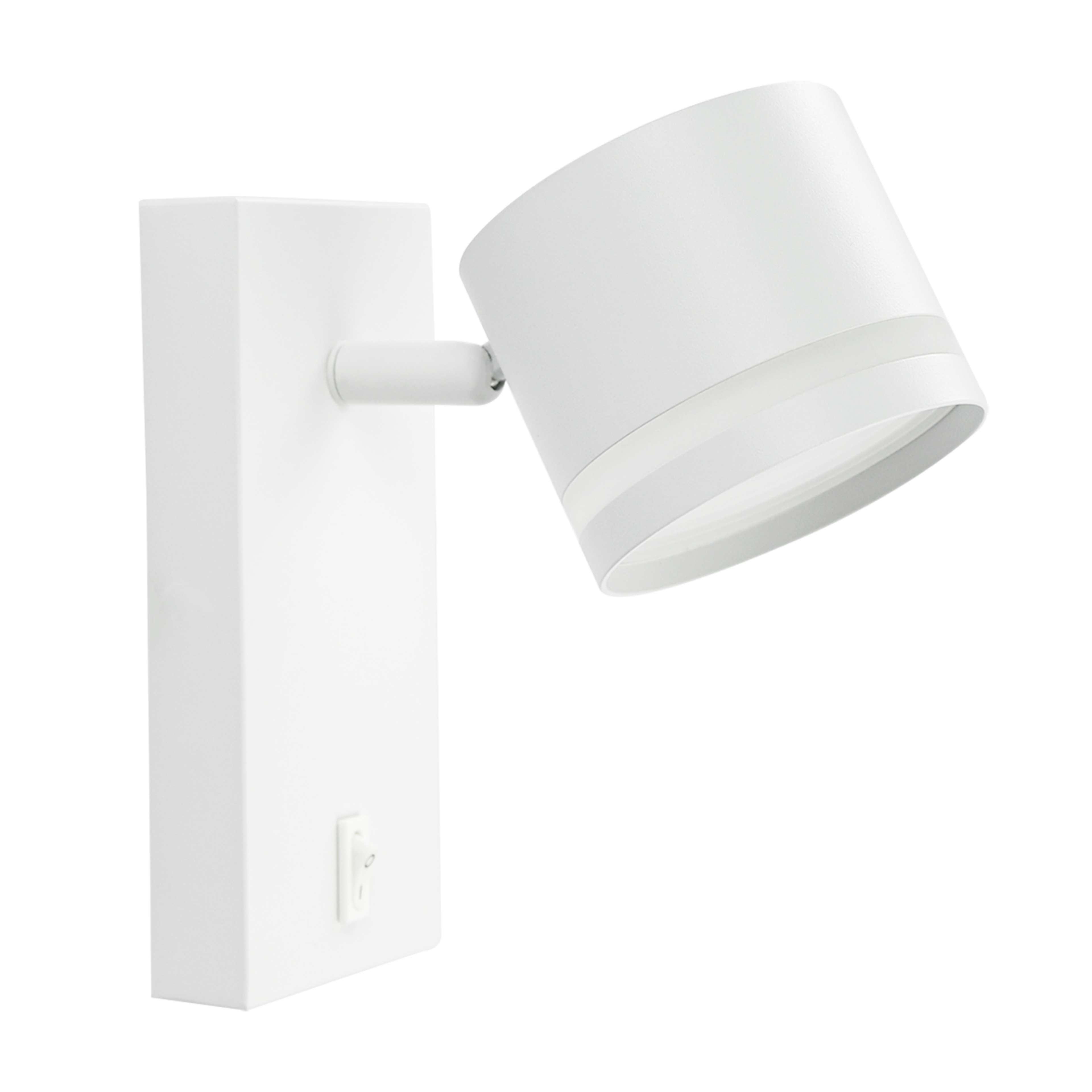 Foco Ortiga fabricado en metal blanco con bombilla LED GX53