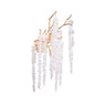 Aplique de pared CHAMONIX dorado con cristales LUMIT 162860329