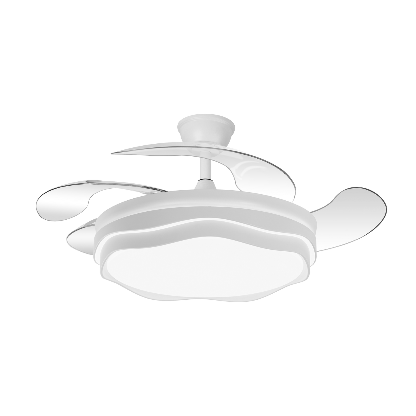 Ventilador con luz LED regulable ideal para comedor