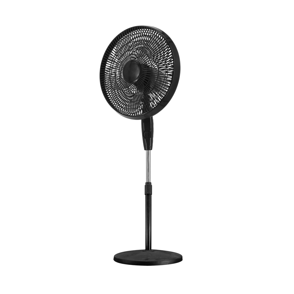 Ventilador de pie con motor AC silencioso y 3 velocidades ajustables