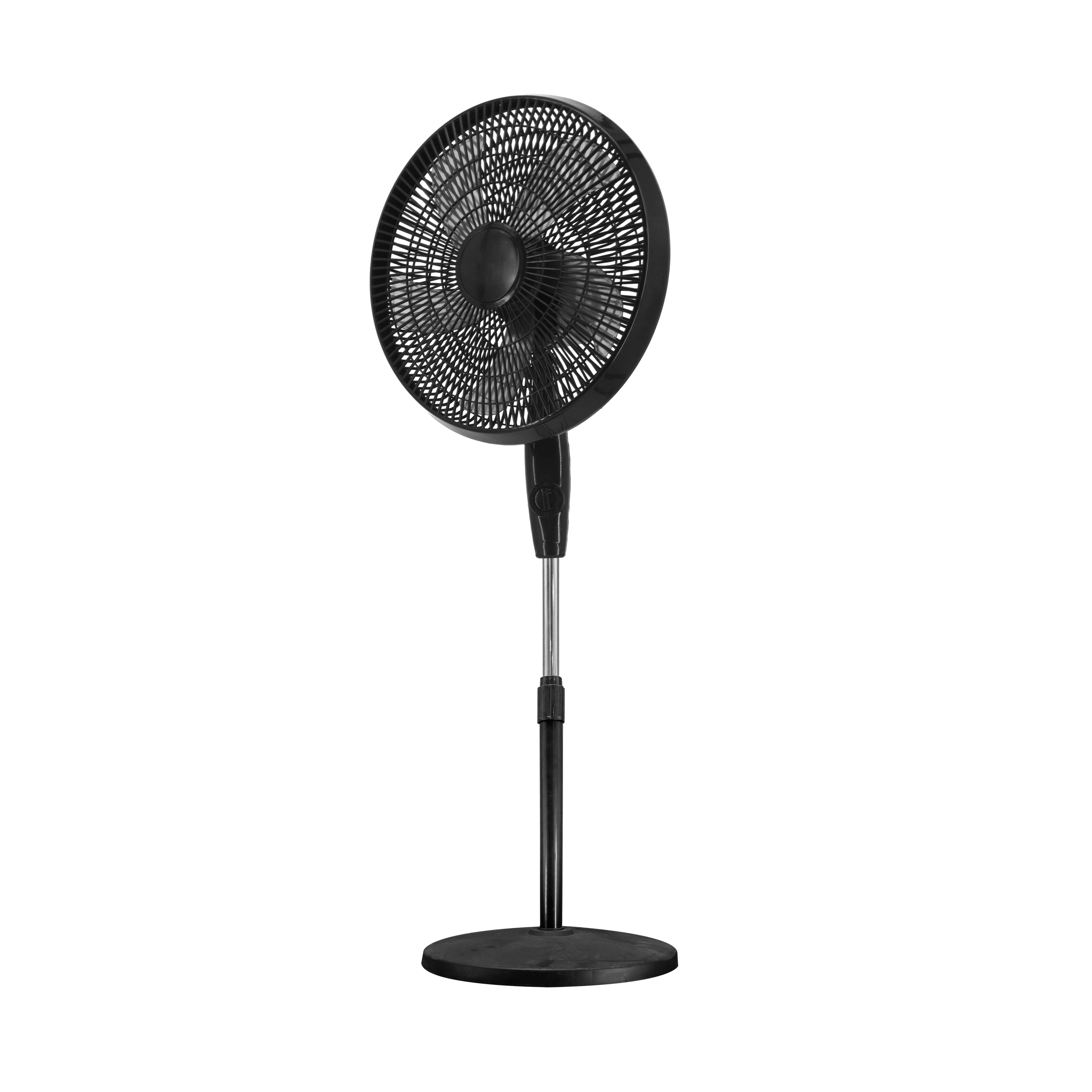 Ventilador de pie con motor AC silencioso y 3 velocidades ajustables