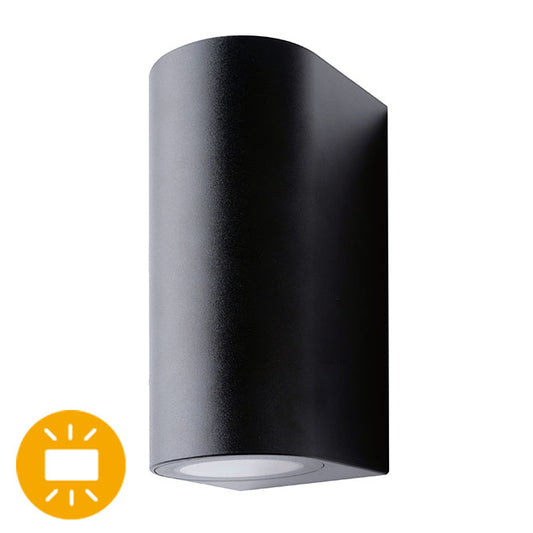 Aplique Exterior VEIGA 2xGU10 IP44 Negro Luz Arriba y Abajo LUMIT Interlusa - vista principal | Interlusa