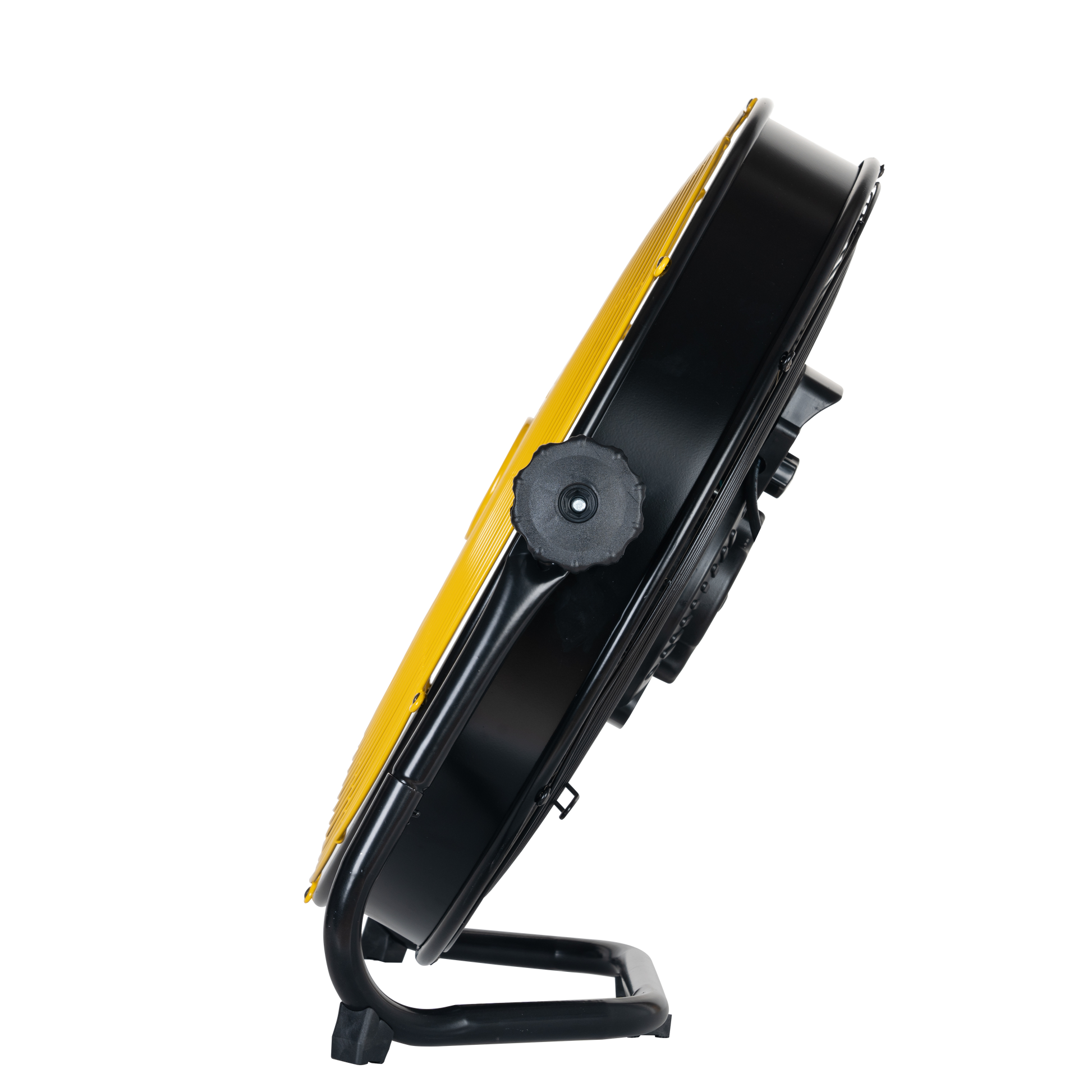 Ventilador industrial Mapache negro y amarillo, perfecto para tu negocio