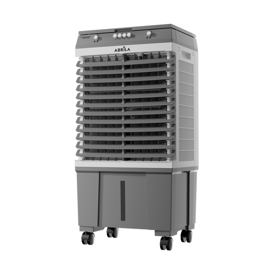 Climatizador Titanic Fabrilamp / Abrila fabricado en metal y ABS/PVC color gris y blanco