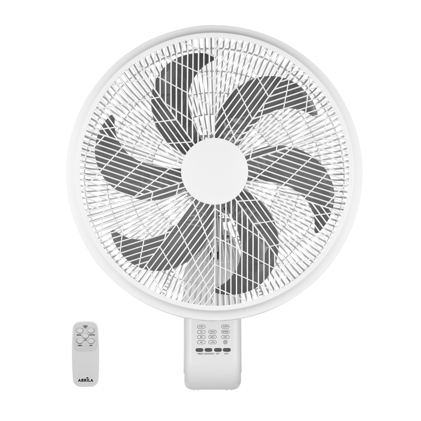 Ventilador de pared con función oscilante y orientable