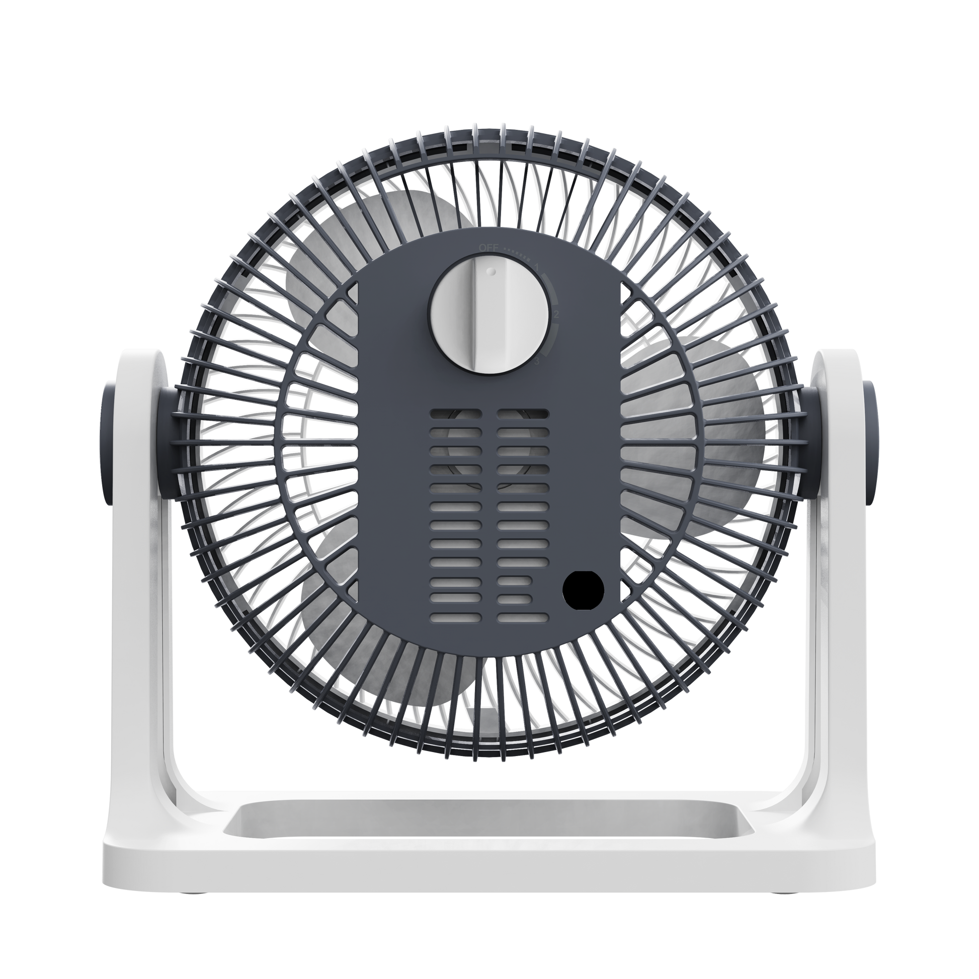 Ventilador de mesa moderno Funchal con 3 aspas de policarbonato