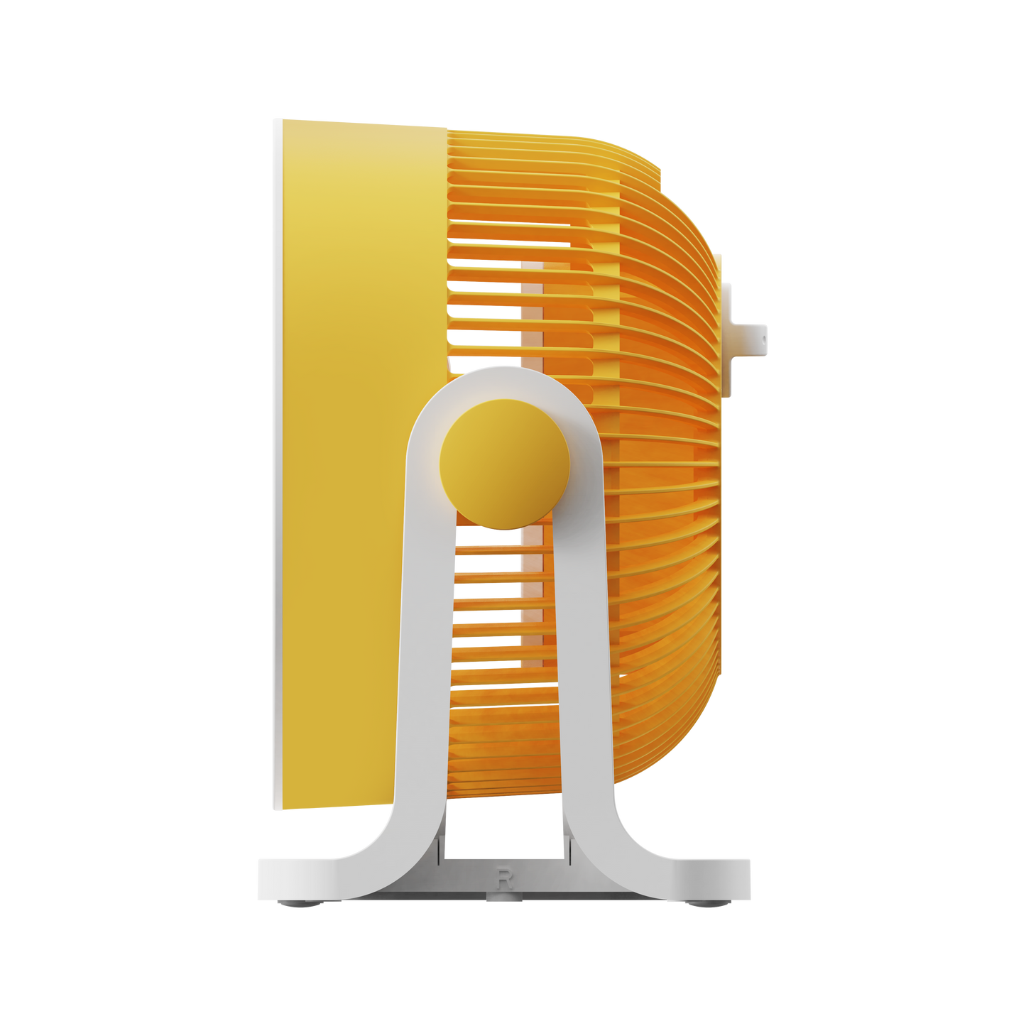 Ventilador de sobremesa Funchal amarillo para oficina