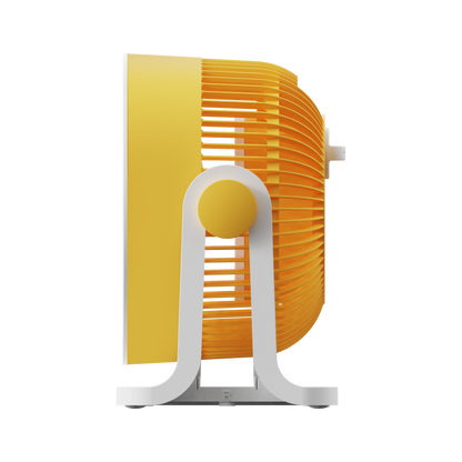 Ventilador de sobremesa Funchal amarillo para oficina