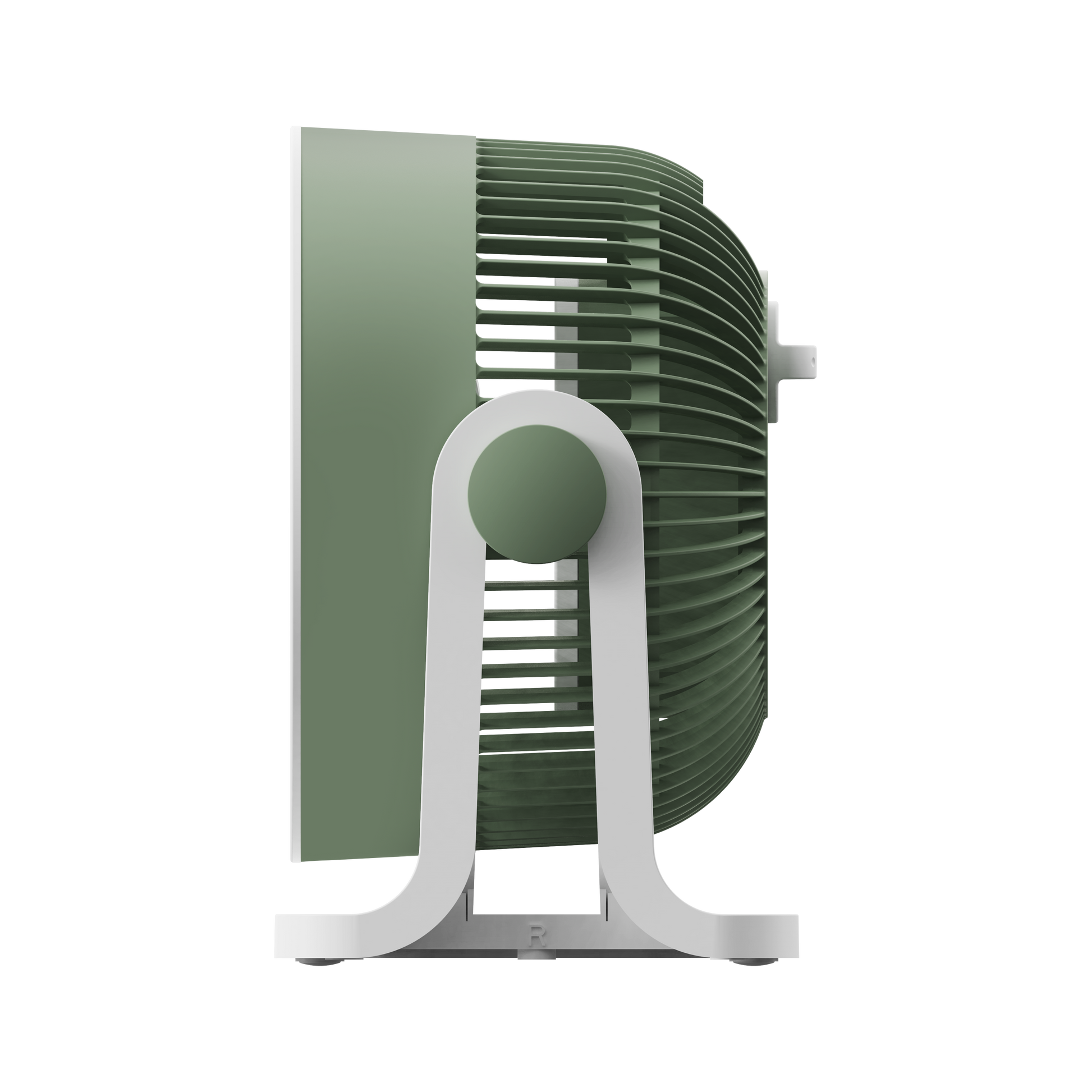 Ventilador de escritorio verde, 3 velocidades, ideal para el estudio