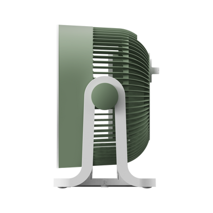 Ventilador de escritorio verde, 3 velocidades, ideal para el estudio