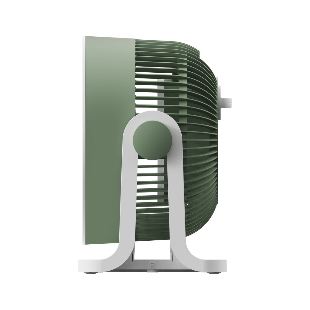 Ventilador de sobremesa Funchal fabricado en metal color verde