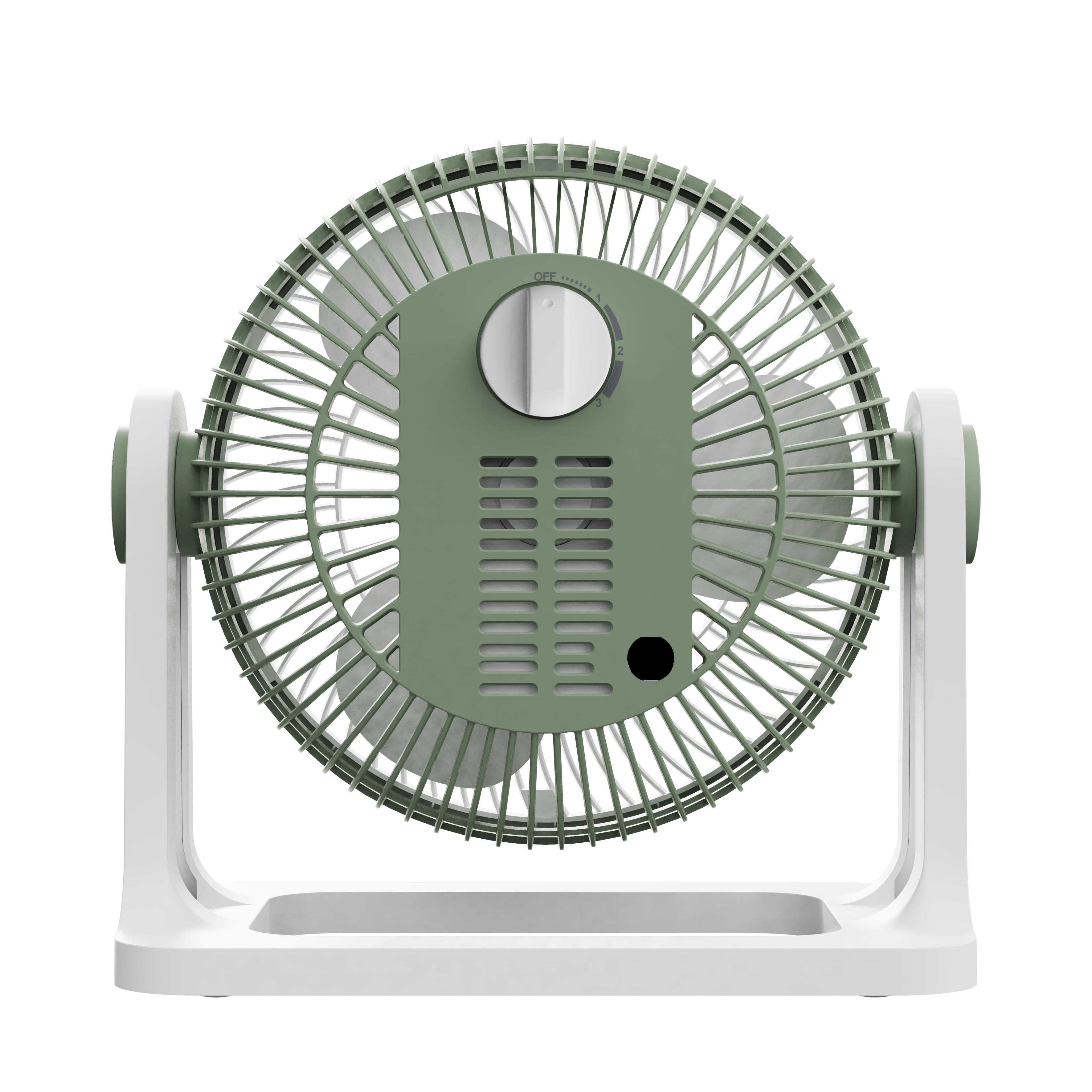 Ventilador de diseño compacto ideal para mesa de noche o escritorio