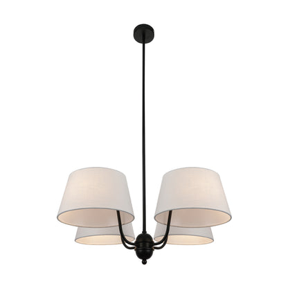 Lámpara de techo MARIZA LUMIT con 4 luces y pantallas beige, ref. 164050409