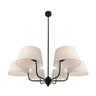 Lámpara de techo MARIZA LUMIT 6 luces beige, referencia 164050609