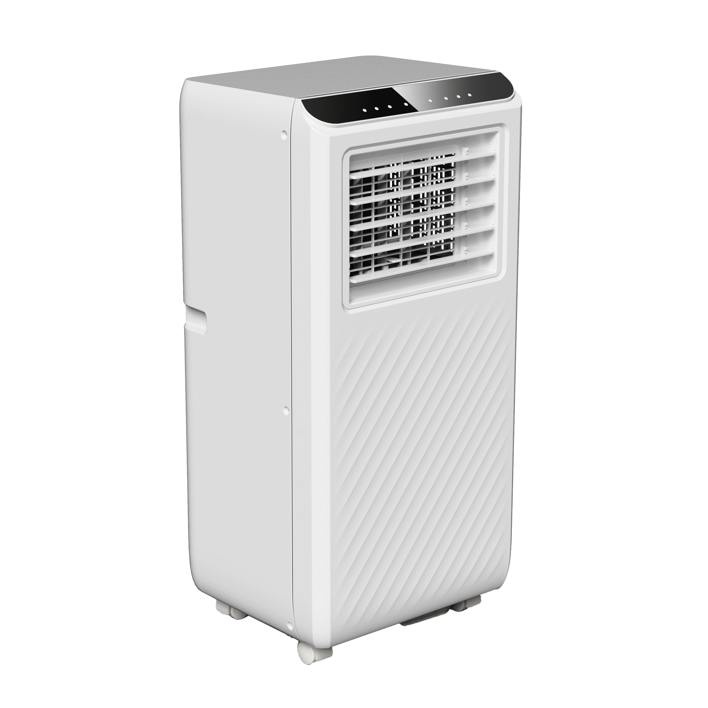 Aire Acondicionado Portátil Wind fabricado en metal blanco y ABS, con mando a distancia