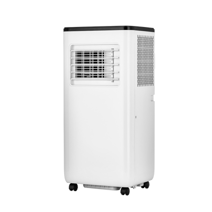 Aire Acondicionado Portátil PUFF fabricado en metal color blanco y negro