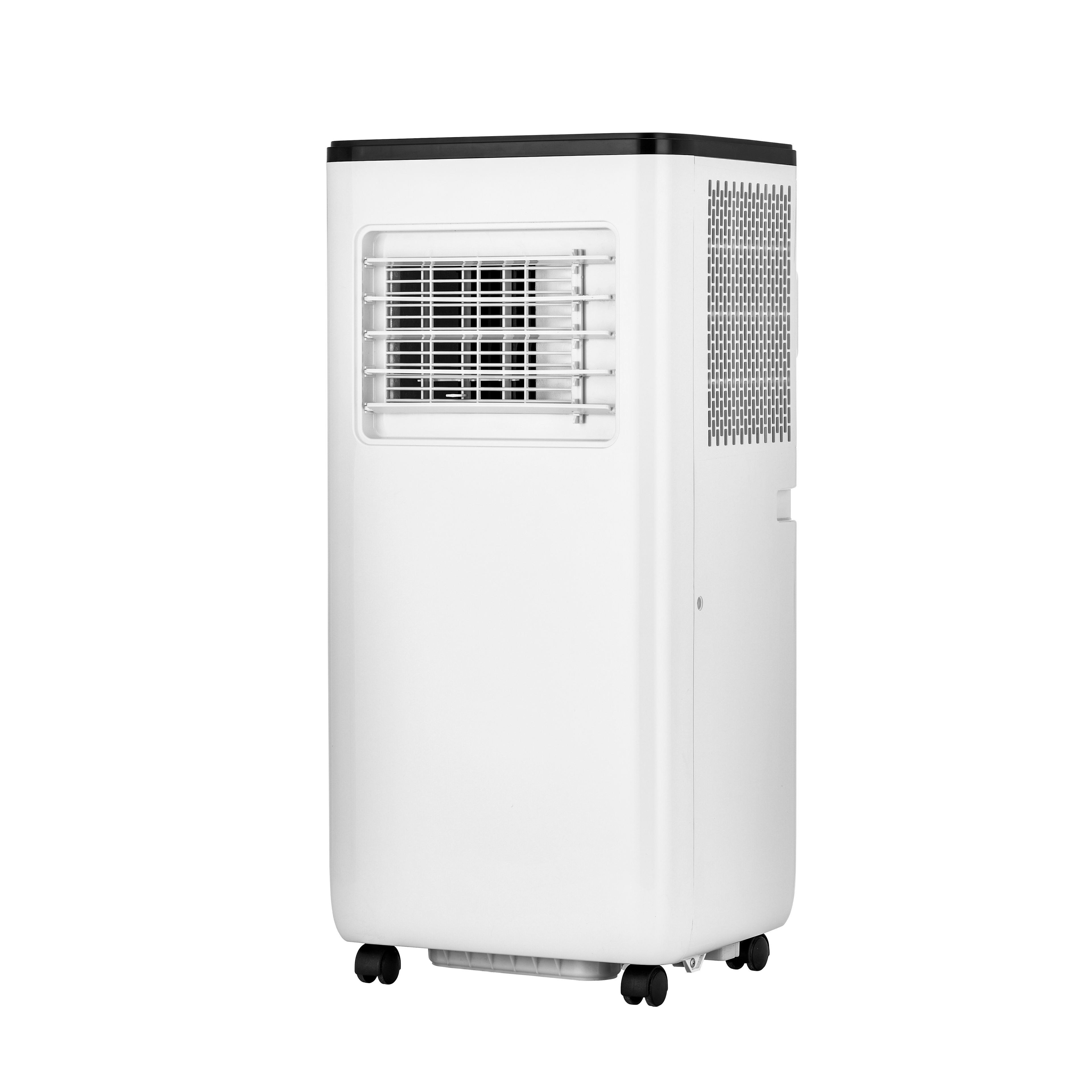 Aire acondicionado portátil Puff fabricado en metal blanco/negro