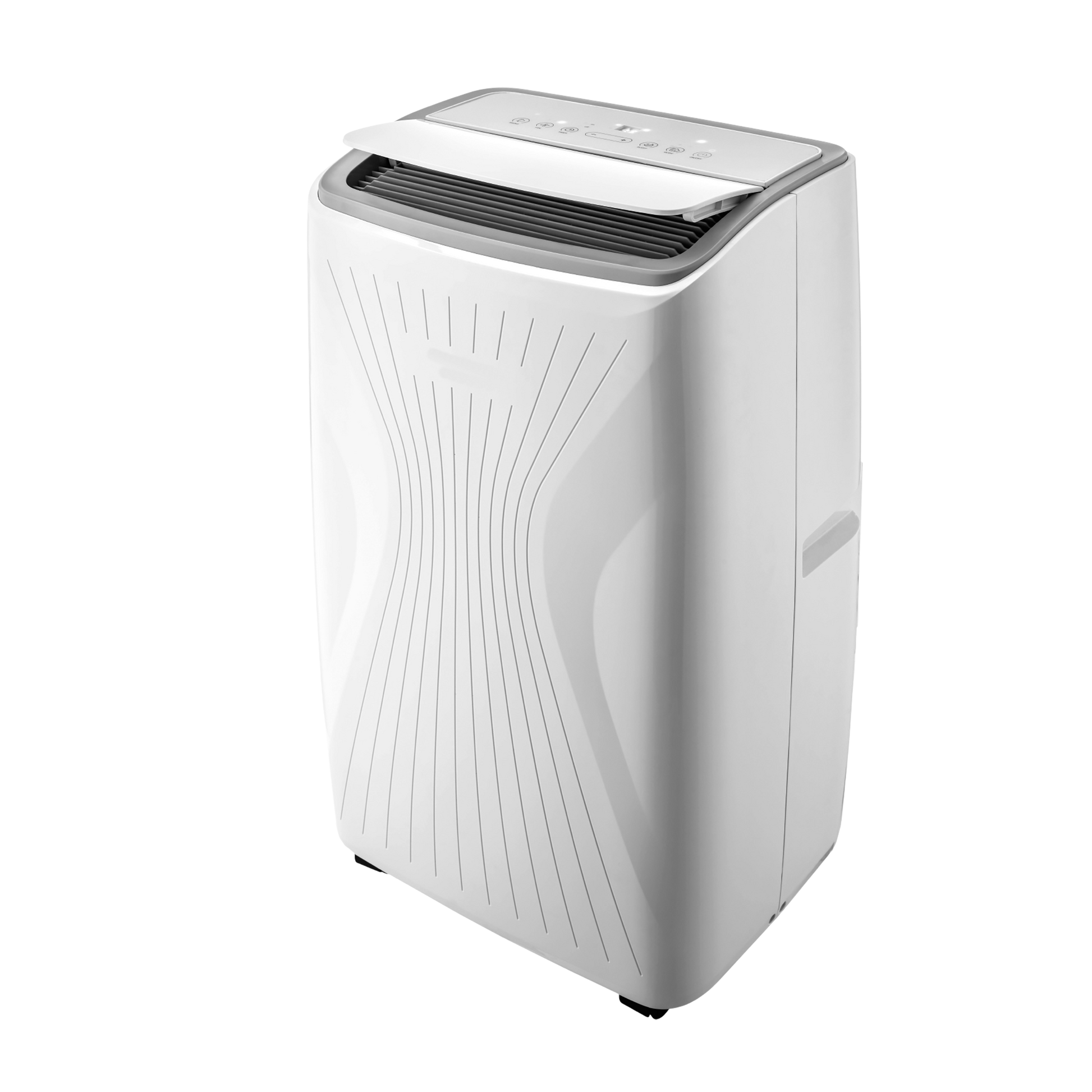 Aire acondicionado Flurry fabricado en metal color blanco y negro