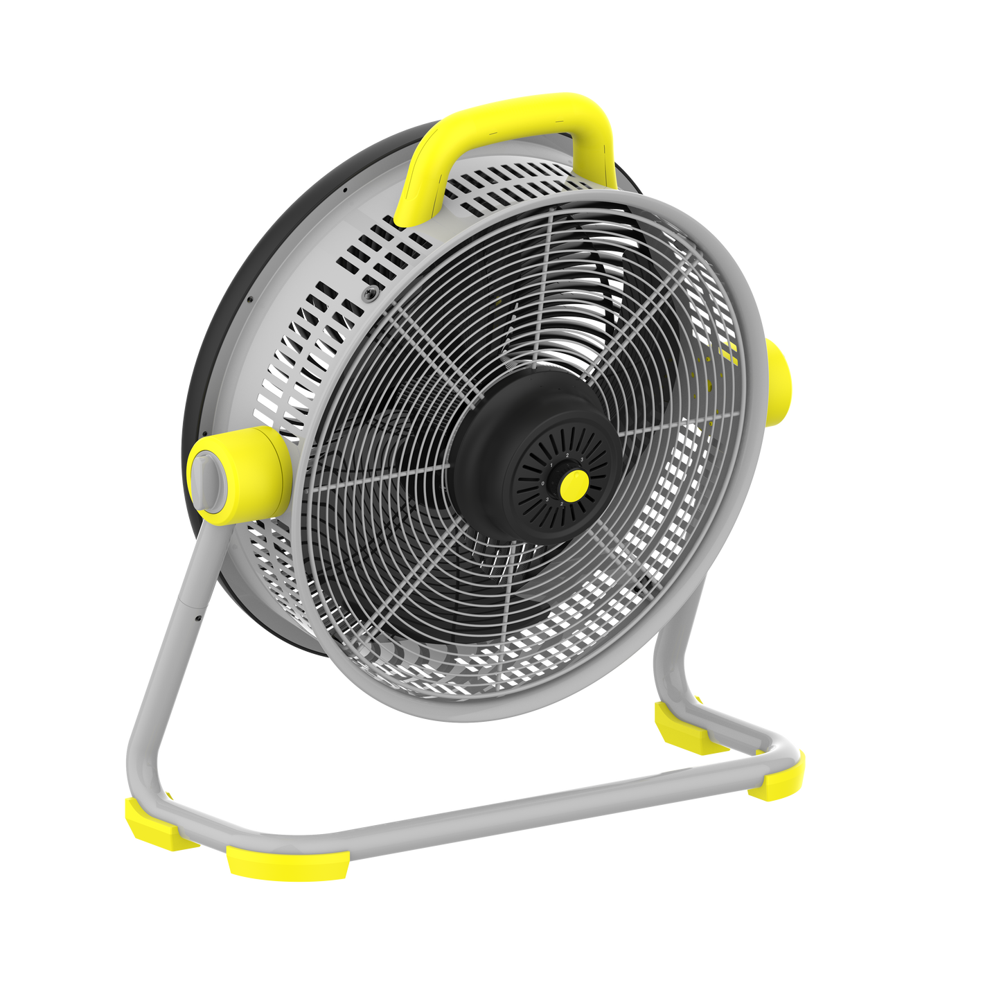 Ventilador industrial con asa de transporte ideal para almacenes