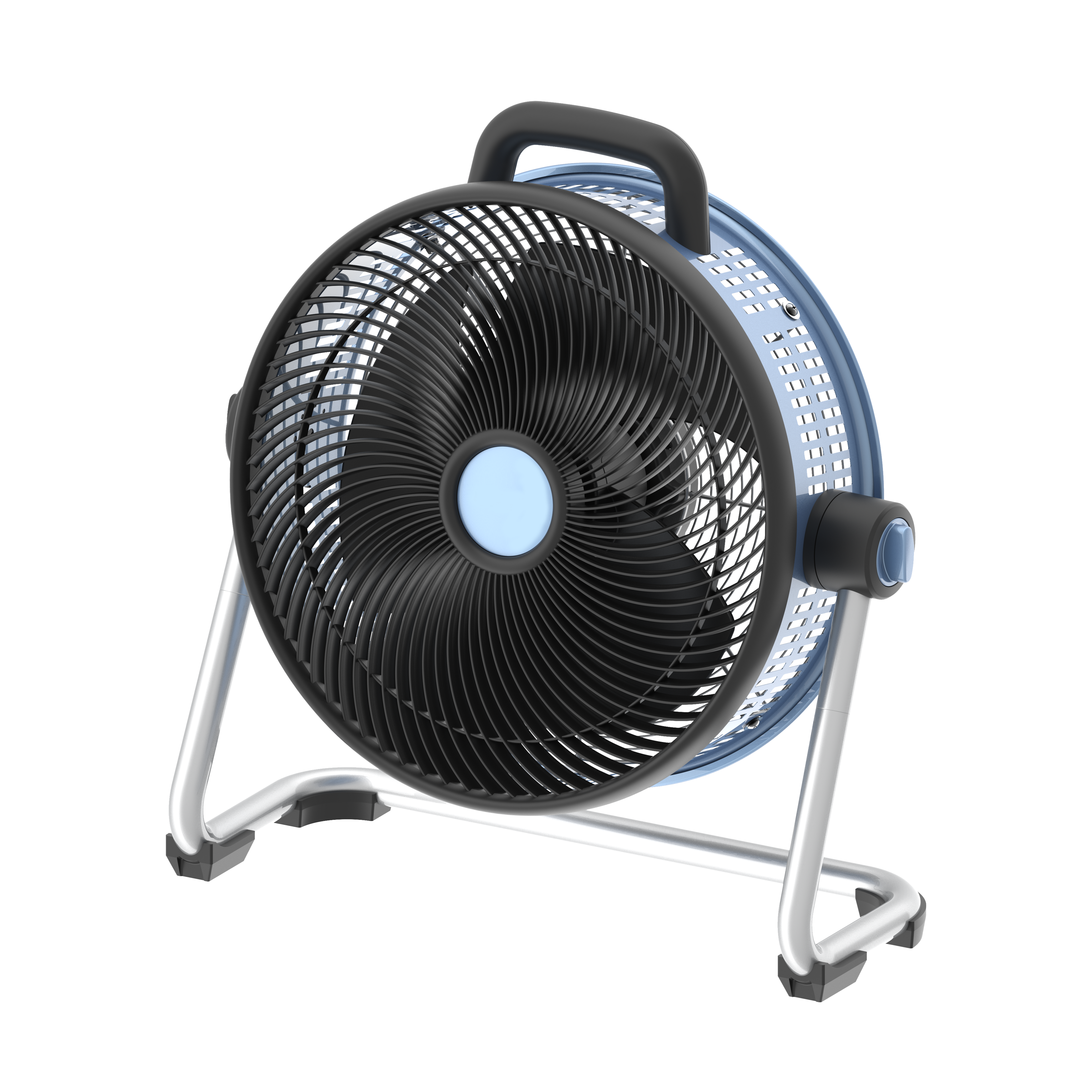 Ventilador orientable de estilo industrial ideal para taller o garaje