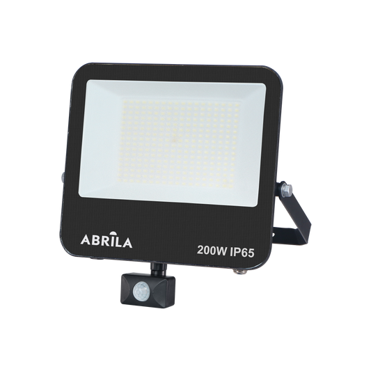 Proyector LED con Sensor Boiro 200W 6500K Negro Fabrilamp para exteriores