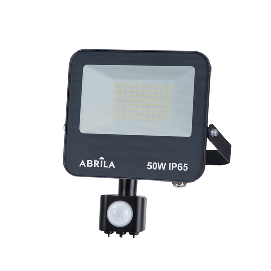 Proyector LED con Sensor Boiro 50W 6500K Negro Fabrilamp para exteriores