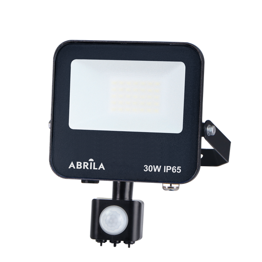 Proyector LED BOIRO con Sensor de Movimiento 30W 6500K Negro Fabrilamp para exteriores