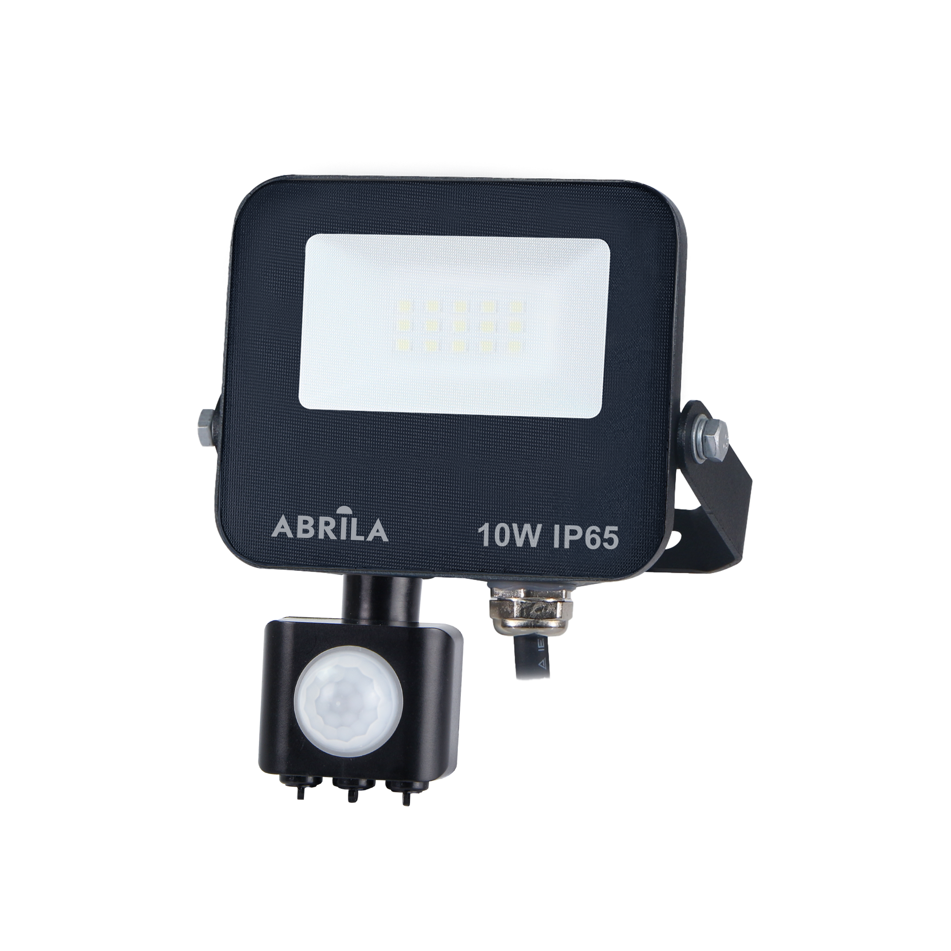 Proyector LED con Sensor Boiro 10W 6500K Negro Fabrilamp para exteriores