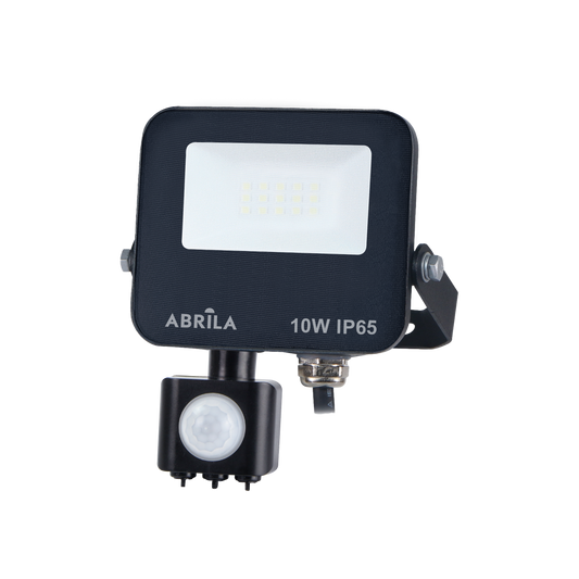 Proyector LED con Sensor Boiro 10W 6500K Negro Fabrilamp para exteriores