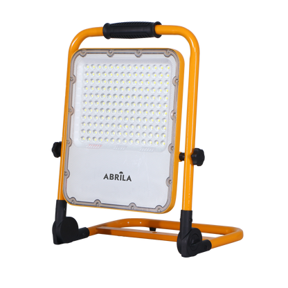 Proyector LED Inalámbrico BRION 100W 6500K Amarillo Fabrilamp con asa plegada