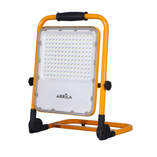 Proyector LED Inalámbrico BRION 100W 6500K Amarillo Fabrilamp con asa plegada