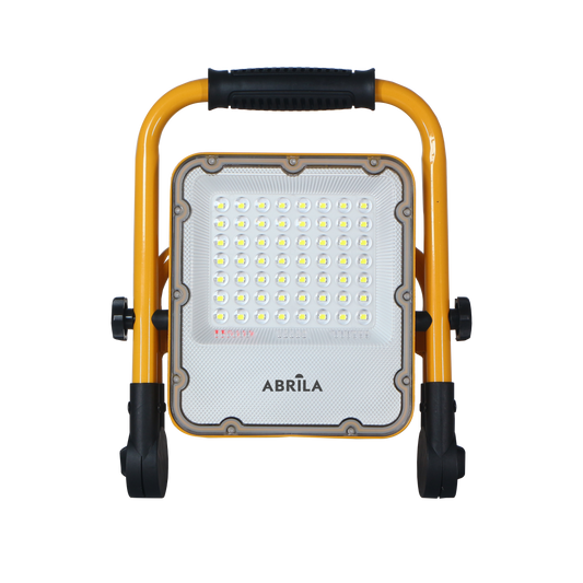 Proyector Inalámbrico BRION 30W 6500K Amarillo Fabrilamp con asa y base orientable