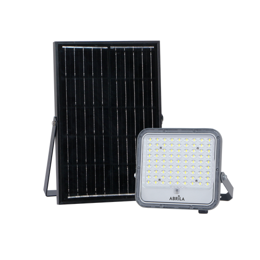 Proyector Solar FERROL 100W 6500K Gris Fabrilamp para exteriores