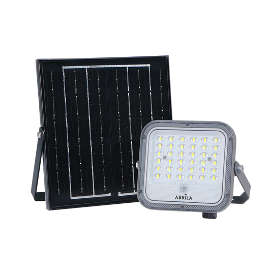 Proyector Solar FERROL 50W 6500K Gris Fabrilamp para exteriores